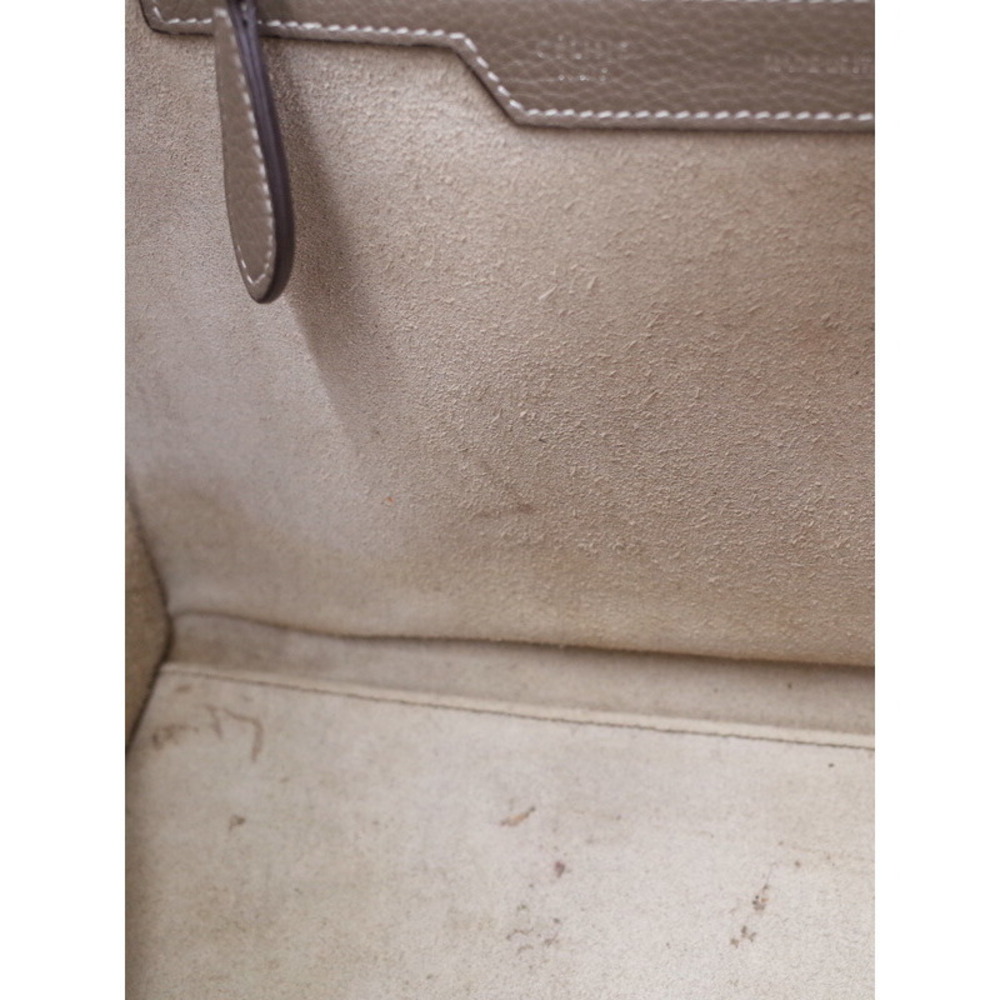 Celine Shopper Leather Tote Shoulder Handbag Calfskin - Picture 9 of 9